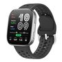 F�r Amazfit Bip 6 Silikon Design Ersatz Smart Watch Armband Schwarz