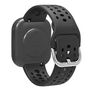 F�r Amazfit Bip 6 Silikon Design Ersatz Smart Watch Armband Schwarz