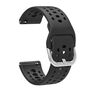 F�r Amazfit Bip 6 Silikon Design Ersatz Smart Watch Armband Schwarz