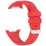 F�r Samsung Galaxy Watch 8 / 8 Classic / Ultra 2 Silikon Arm Band Rot
