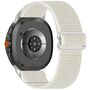 F�r Samsung Galaxy Watch 8 / 8 Classic Elastische Nylon Arm Band Beige