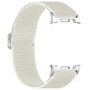 F�r Samsung Galaxy Watch 8 / 8 Classic Elastische Nylon Arm Band Beige