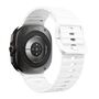 F�r Samsung Galaxy Watch 8 / 8 Classic Silikon Armband Wei� Gr��e: L
