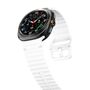 F�r Samsung Galaxy Watch 8 / 8 Classic Silikon Armband Wei� Gr��e: L
