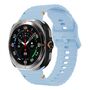 F�r Samsung Galaxy Watch 8 / 8 Classic Silikon Armband Blau Gr��e: L
