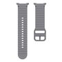 F�r Samsung Galaxy Watch 8 / 8 Classic Silikon Armband Grau Gr��e: L