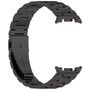 F�r Samsung Galaxy Watch 8 / 8 Classic Bead Edelstahl Arm Band Schwarz