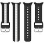 F�r Samsung Galaxy Watch 8 / 8 Two Color Silikon Armband Grau / Gelb