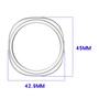 Bumper Kunststoff halb f�r Samsung Galaxy Watch 9 8 40mm Transparent