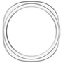 Bumper Kunststoff halbseitig f�r Samsung Galaxy Watch 9 8 40mm Silber