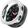 F�r Samsung Galaxy Watch 8 44mm Design Kunststoff Schutz H�lle Silber