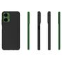 F�r Motorola Moto G35 5G Silikon TPU Schutz H�lle Schwarz + Hart Glas