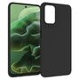F�r Motorola Moto G35 5G Silikon TPU Schutz H�lle Schwarz + Hart Glas
