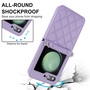 F�r Samsung Galaxy Z Flip7 Design Schutz H�lle Rhombus Textur H- Lila