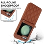 F�r Samsung Galaxy Z Flip7 Design Schutz H�lle Rhombus Textur Braun