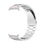 F�r Samsung Galaxy Watch 8 / 8 Classic Edelstahl Armband Silber / Rosa