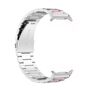 F�r Samsung Galaxy Watch 8 / 8 Classic Edelstahl Armband Silber / Rosa