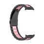 F�r Samsung Galaxy Watch 8 / 8 Classic Edelstahl Band Schwarz / Rosa