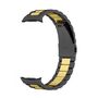 F�r Samsung Galaxy Watch 8 / 8 Classic Edelstahl Band Schwarz / Gold