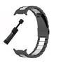 F�r Samsung Galaxy Watch 8 / 8 Classic Edelstahl Band Schwarz / Silber