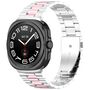 F�r Samsung Galaxy Watch 8 / 8 Classic Three Bead Edelstahl Armband