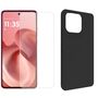 F�r Motorola Moto G86 5G Silikon TPU Schutz H�lle Schwarz + Hart Glas