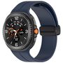 F�r Samsung Galaxy Watch 8 / 8 Classic Silikon Magnetisches Band Blau