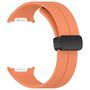 F�r Samsung Galaxy Watch 8 / 8 Classic Silikon Magnetische Band Orange