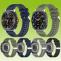 F�r Samsung Galaxy Watch 8 / 8 Classic Hybrid Nylon Silikon Armband