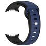 F�r Samsung Galaxy Watch 8 / 8 Classic Silikon Armband Schwarz / Blau
