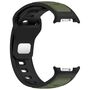 F�r Samsung Galaxy Watch 8 / 8 Classic Silikon Armband Schwarz / Gr�n