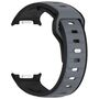 F�r Samsung Galaxy Watch 8 / 8 Classic Silikon Armband Schwarz / Grau