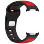 F�r Samsung Galaxy Watch 8 / 8 Classic Silikon Armband Schwarz / Rot
