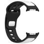 F�r Samsung Galaxy Watch 8 / 8 Classic Silikon Armband Schwarz / Wei�