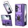F�r Samsung Galaxy Z Fold7 5G Ringhalter Kamera Slider H�lle Lila