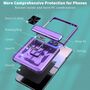 F�r Samsung Galaxy Z Flip7 5G Ringhalter Kamera Slider H�lle Lila