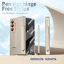 F�r Samsung Galaxy Z Fold7 5G H�lle Stand Stifthalter u. Stift Gold