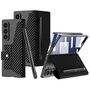 F�r Samsung Galaxy Z Fold7 5G GKK Flip Leder H�lle Stifthalter Carbon