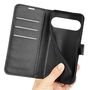Fr Google Pixel 10 / 10 Pro Kunstleder Wallet Tasche Hlle Schwarz