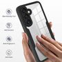 F�r Samsung Galaxy S25 FE Full Body 360 Acrylic Hybrid TPU H�lle Schwarz