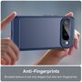 F�r Google Pixel 10 Pro XL Carbon Brushed Design TPU Schutz H�lle Blau