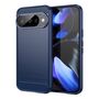F�r Google Pixel 10 / 10 Pro Carbon Brushed TPU Schutz H�lle Blau