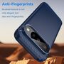 F�r Google Pixel 10 / 10 Pro Carbon Brushed TPU Schutz H�lle Blau