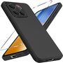 F�r ZTE Blade A56 Silikon TPU Schutz H�lle Schwarz + 9H Hart Glas
