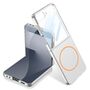 F�r Samsung Galaxy Z Flip7 Ultra d�nne Full Cover MagSafe H�lle Silber