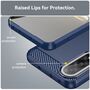 Fr OnePlus Nord 5 Carbon Fiber Brushed Design TPU Hlle Case Blau