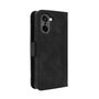 F�r OnePlus Nord CE5 Skin Feel Kunstleder Premium Schutz H�lle Schwarz