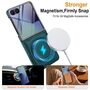 F�r Samsung Galaxy Z Flip7 MagSafe Ring integriertes Glas H�lle Gr�n