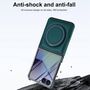 F�r Samsung Galaxy Z Flip7 MagSafe Ring integriertes Glas H�lle Gr�n