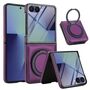 F�r Samsung Galaxy Z Flip7 MagSafe Ring integriertes Glas H�lle Lila